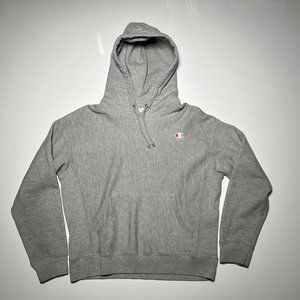 Champion Light Grey Reverse Weave Heavyweight Hoodie Unisex Size L
